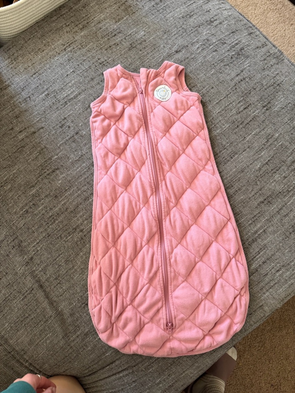 Pink Quilted Sleeveless Baby Sleep Sack - Kids Pajamas